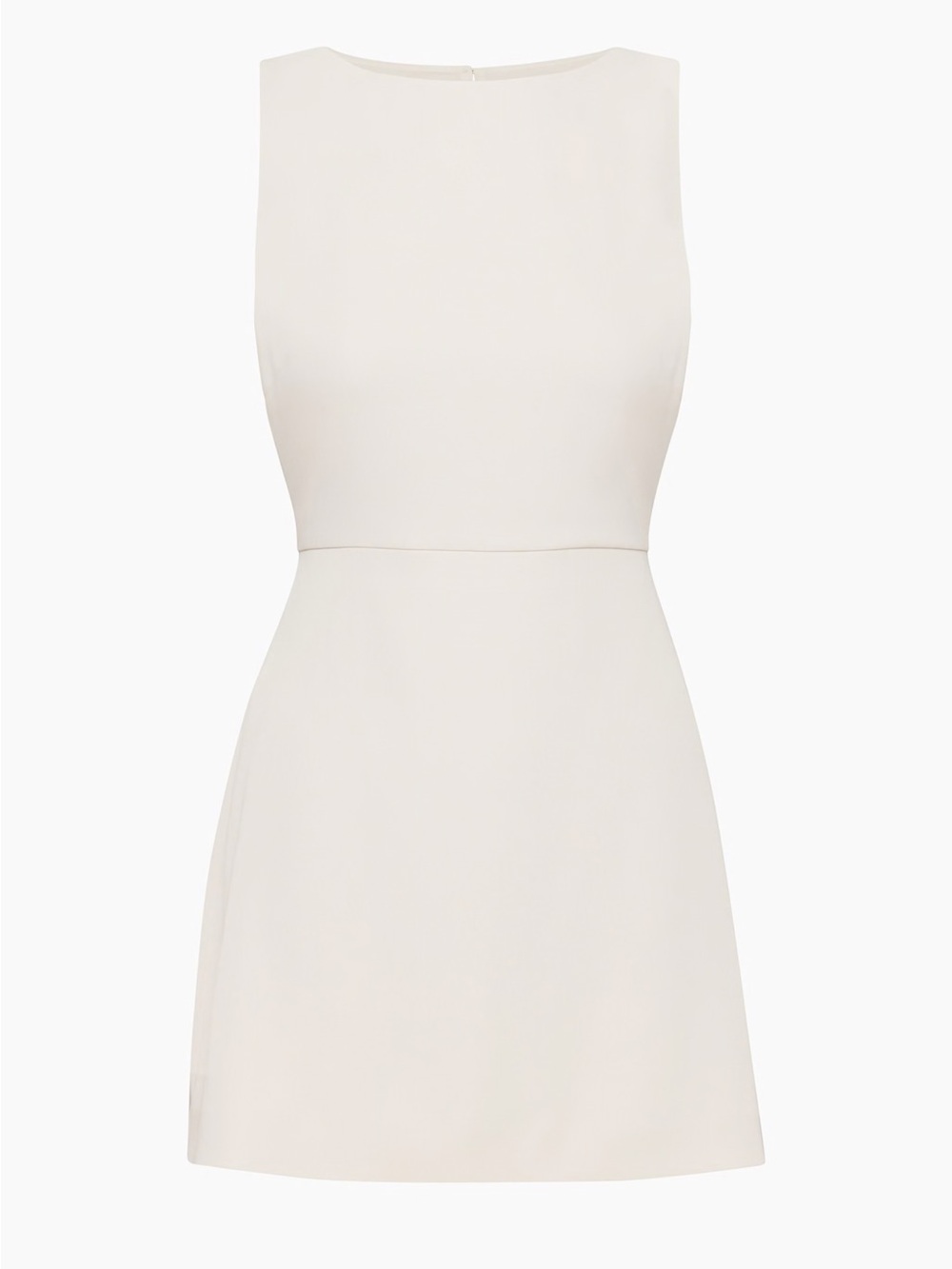 Aritzia Cream Sleeveless A-Line Mini Dress